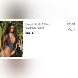 Fashion Nova Black Swimsuit